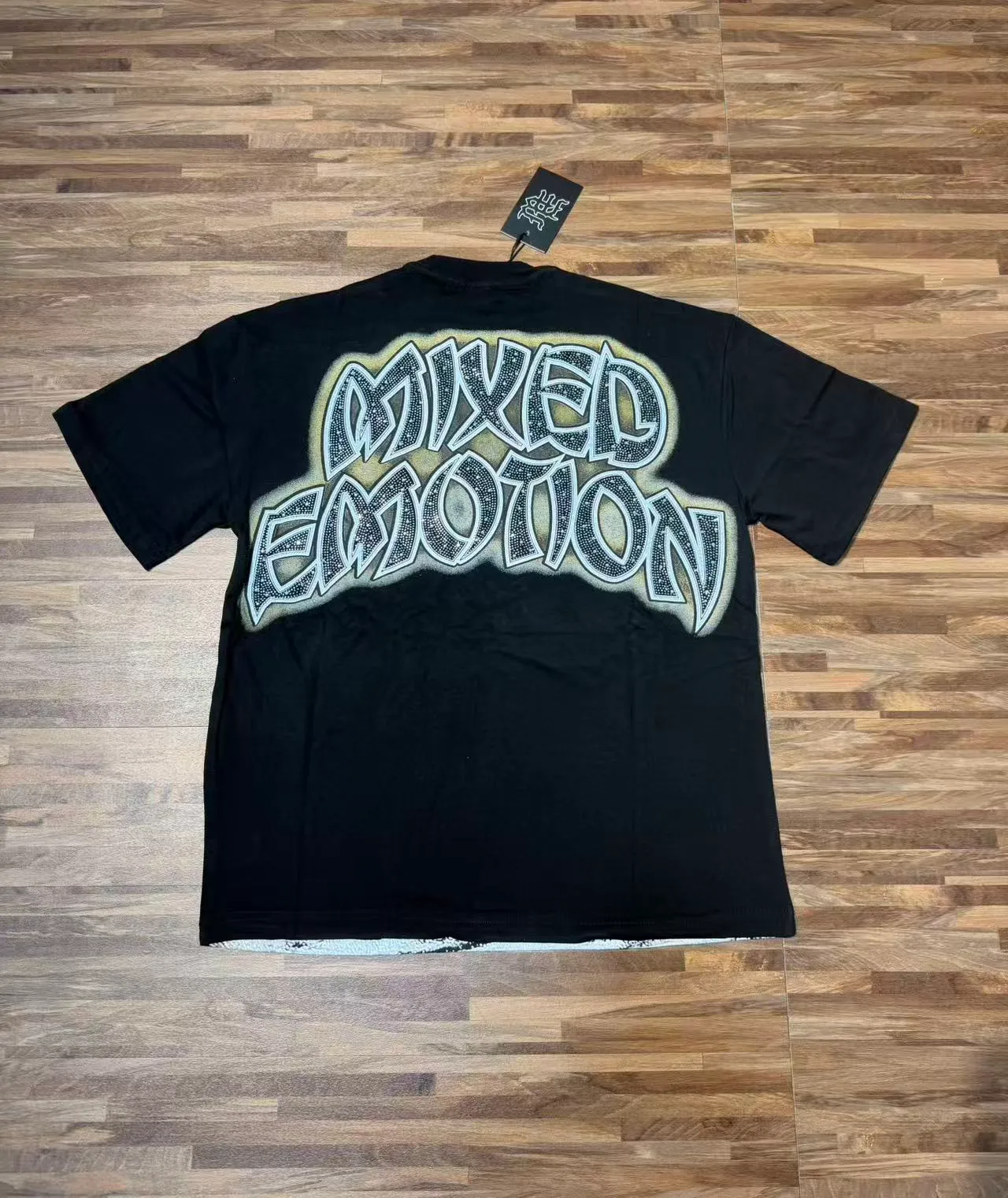 E 8106# Black ｜ MIXED EMOTION In Stock （ ） T （fabric):32 Sizes（size）：S-M L X L ： （ A ） （colour）： Black